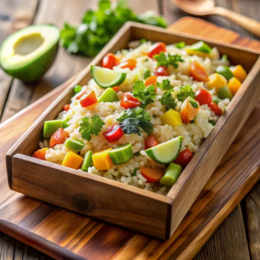 Nasi Whole-Grain dengan Sayuran dan Alpukat